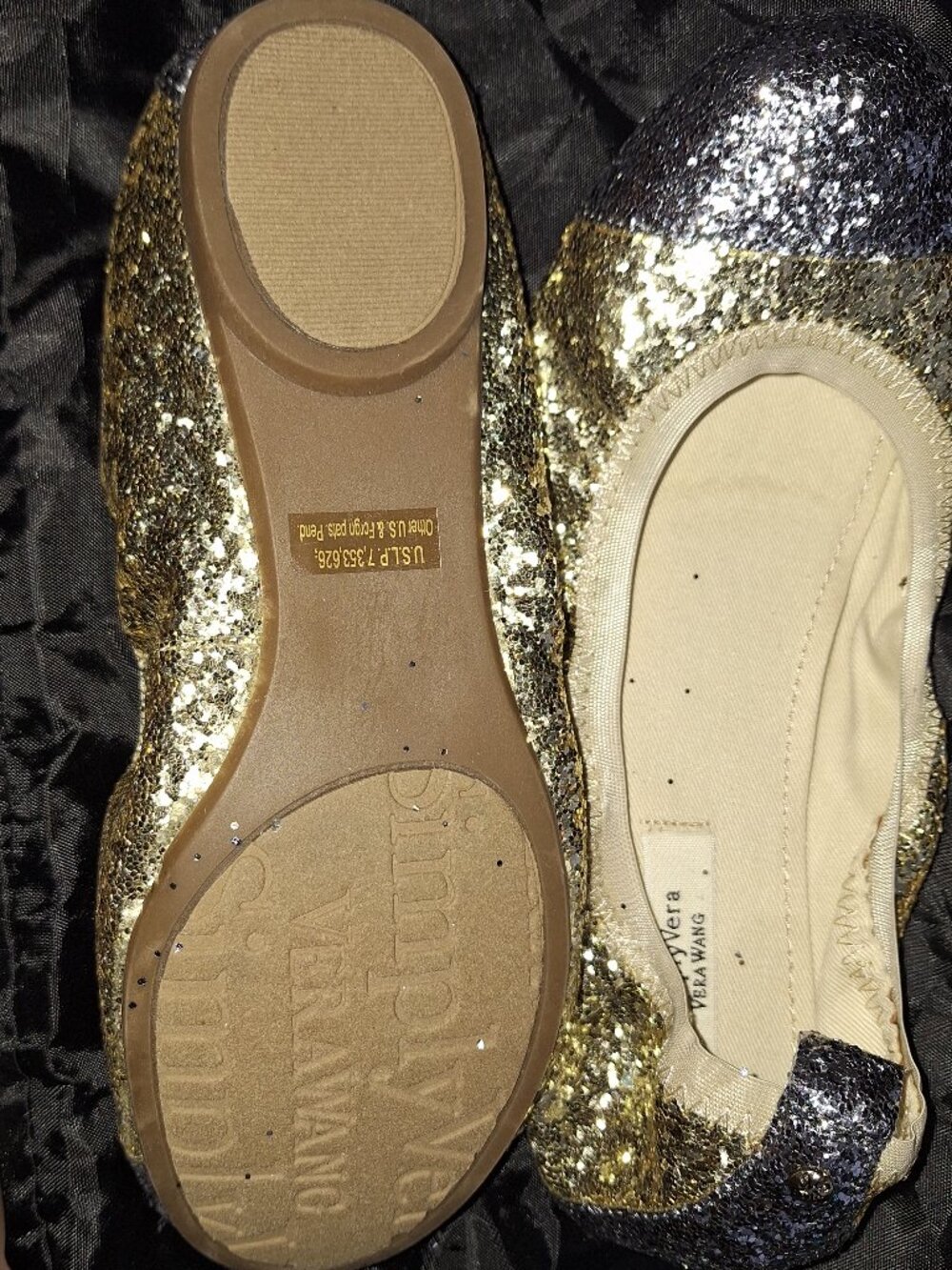 Vera Wang Sequin Loafers - Picture 3 of 3